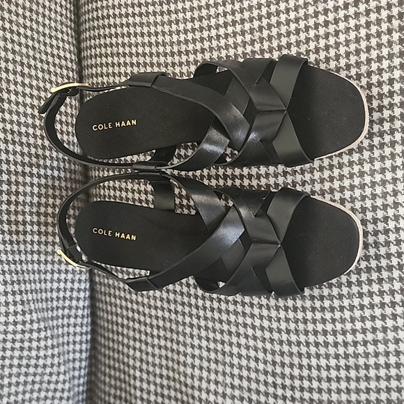 New Cole Haan Crystal Wedge Sandal - Picture 1 of 5